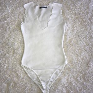 Boohoo White Bodysuit